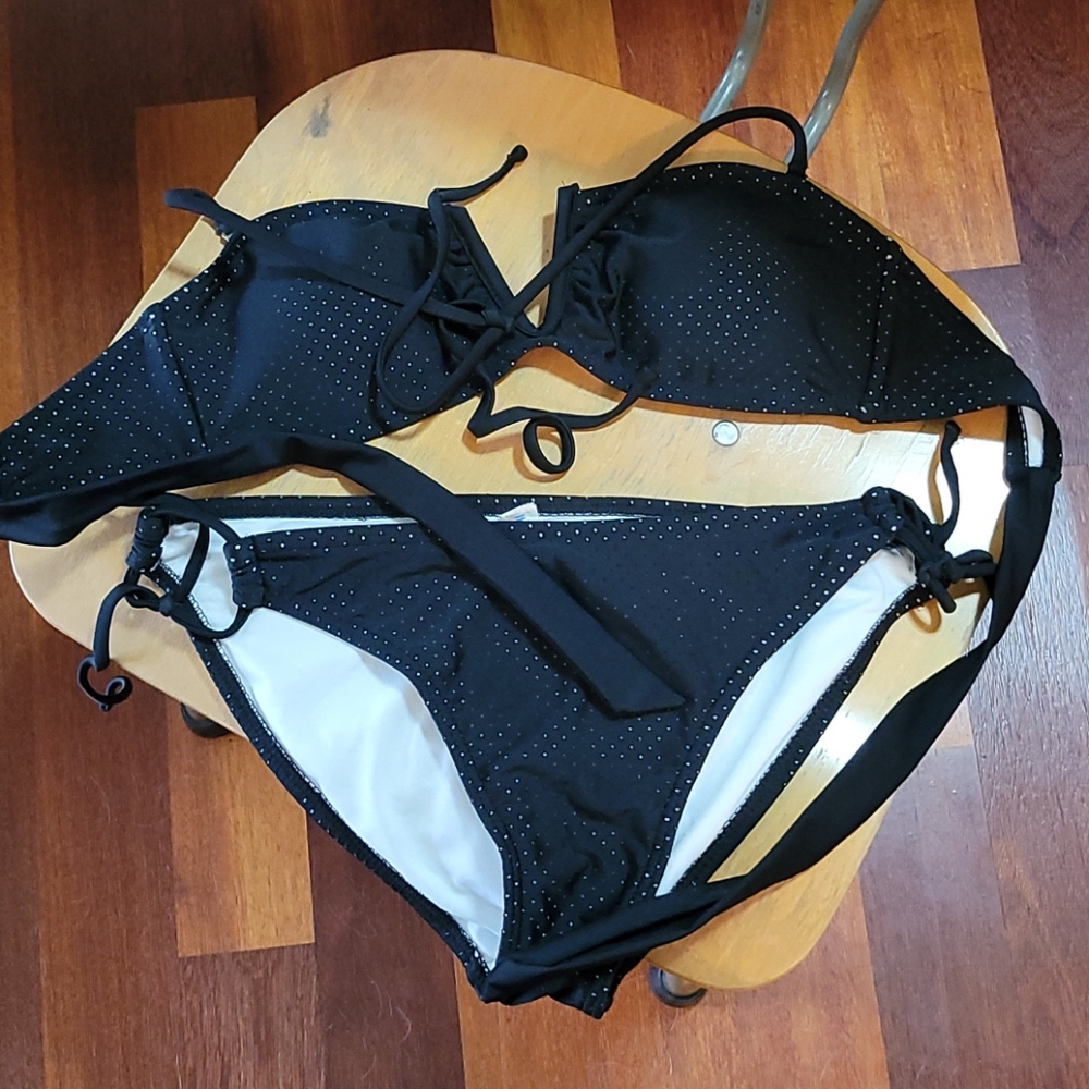 Black Jersey Bikini M